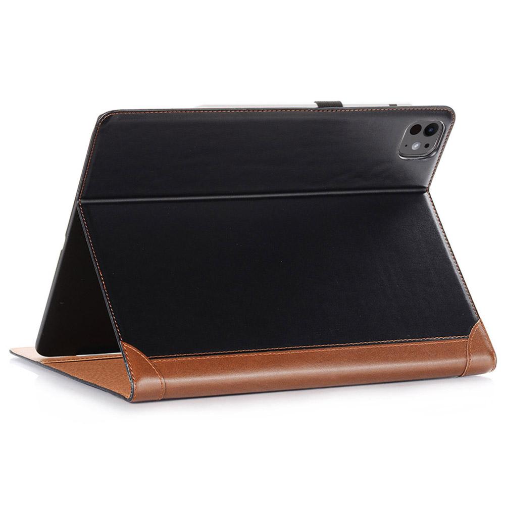 For iPad Pro 11 (2024) Case Leather Folio Book Stand Tablet Cover with Auto Sleep/Wake