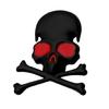 Skull & Crossbones 3D Metal Emblems Waterproof Auto Decal Unique for Autos & Motorbikes Add a Touch of Personality