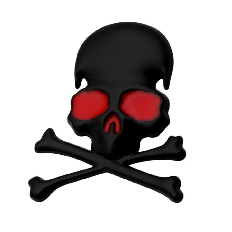Skull & Crossbones 3D Metal Emblems Waterproof Auto Decal Unique for Autos & Motorbikes Add a Touch of Personality