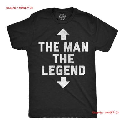 Mens Funny T Shirt The Man Legend Sarcastic Arrow Novelty For Vintage Washed Graphic Top For Everyday Wear Soft