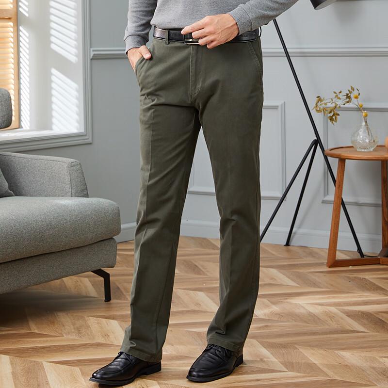 Men's Straight-Leg Business Casual Pants