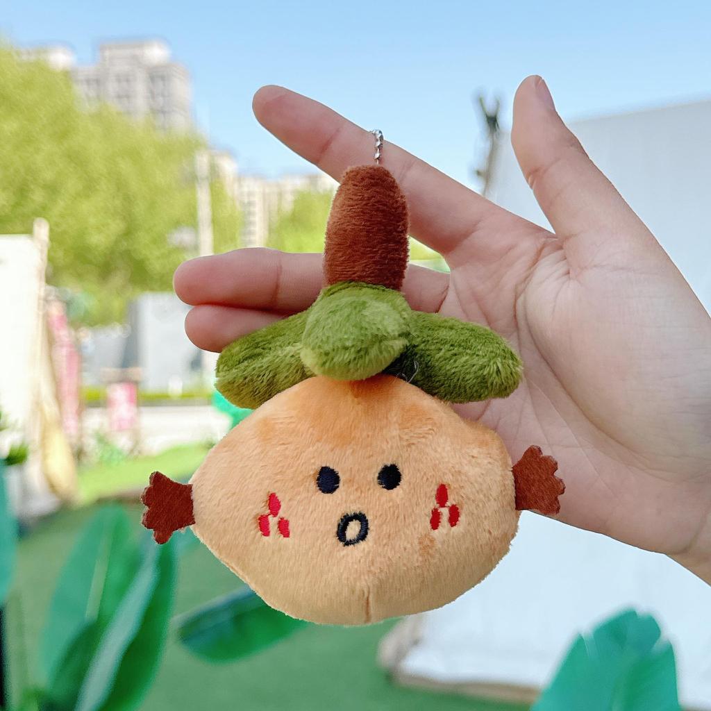 Lucky Orange Plush Keychain - Cute & Funny Bag Accessory Toy Gift