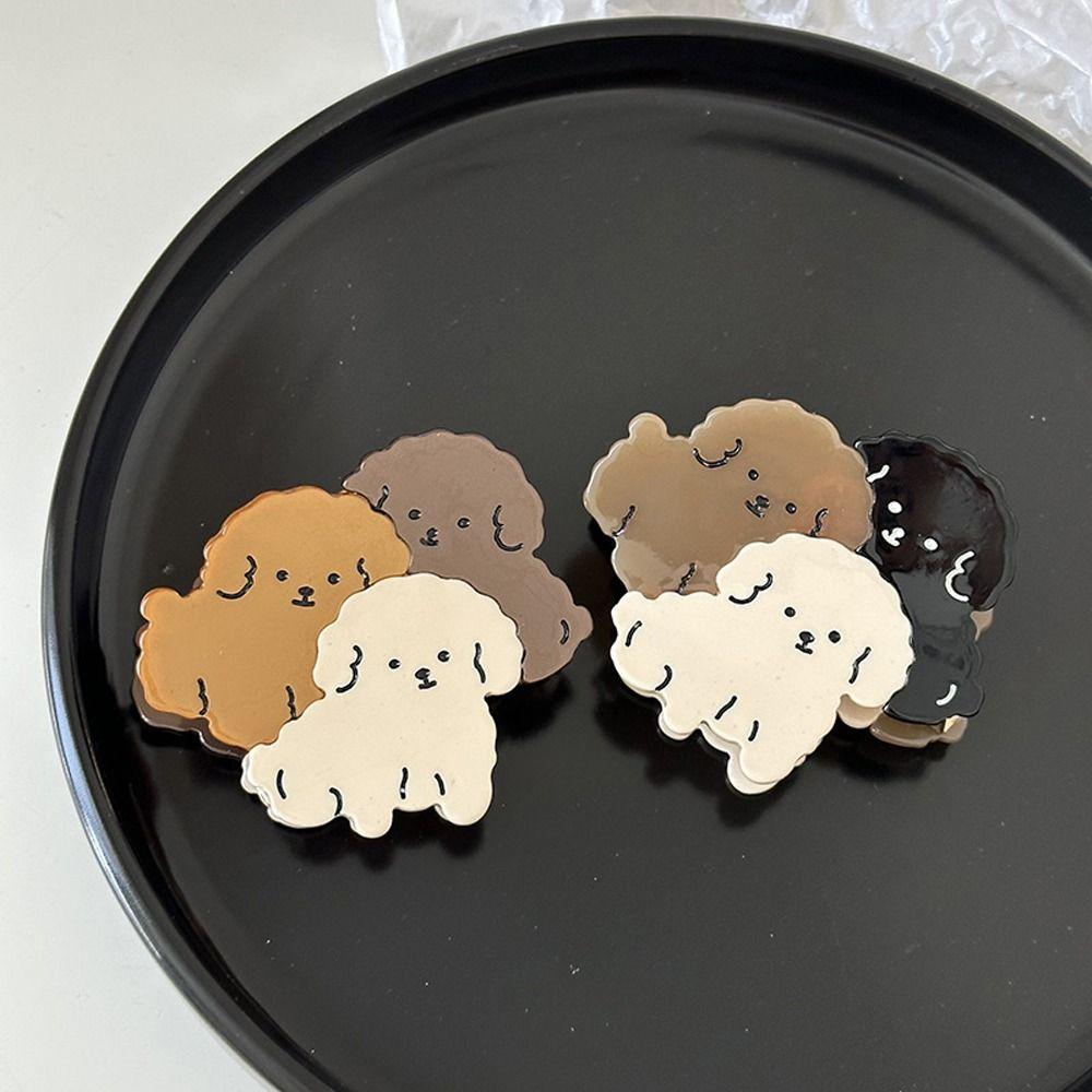 Acetate Hair Clips Puppy Dog Hair Pins Elegant Ponytail Holders  Women