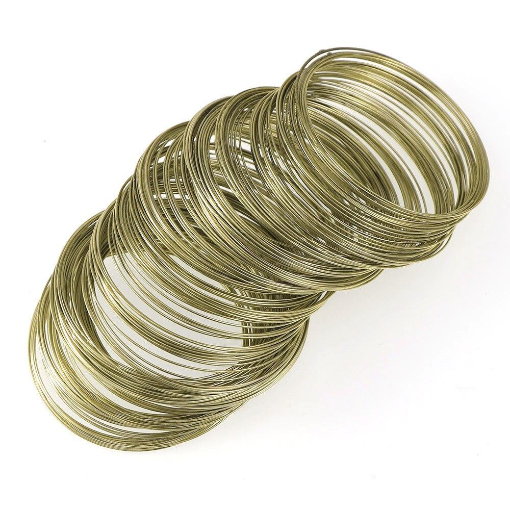 100pcs Loops Jewelry Wire Memory Beading Wire Cuff Bangle Bracelet For Jewelry Making Bracelet Necklace DIY Crafts Making