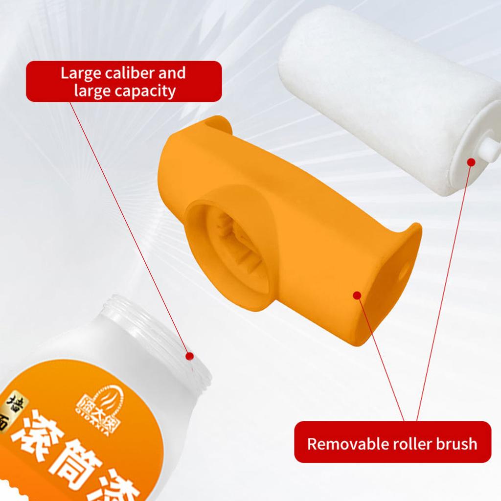 Rulli da Parete Pennello Pittura Riparativa, Pittura Multiuso per Pareti, Pareti di Casa e Camera da Letto, 500ml