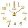 2D/3D Large Roman Numeral Acrylic Mirror Wall Clock Sticker Fashion DIY Quartz Clocks Watch Home Decoration Living Room Stickers