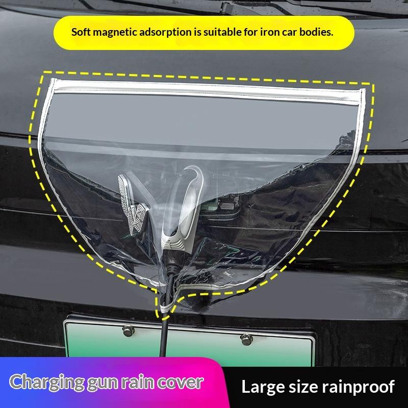 Electric Car Charger Cover Outdoor Car Charging Port Rain Cover Waterproof Charging Plug Protection For Electric Vehicle