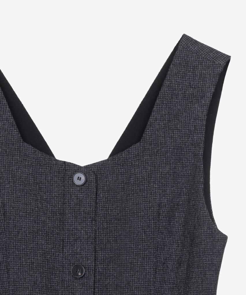 MIND BRIDGE WOMEN [W] Wool Blend Belted H-Line Dress