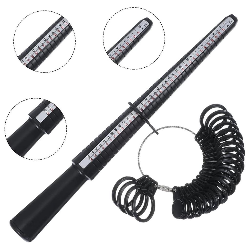 Ring Sizer Measuring Tool Kit, 7 Pack Measuring Ring Tool, USRing Size 0-13 with Half Size, Rings Mandrel Measurer