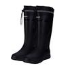 Men's Women's High-End Rain Boots Closed Rainproof and Waterproof Short and Mid.Calf Length Non-Slip Drawstring Rubber Boots