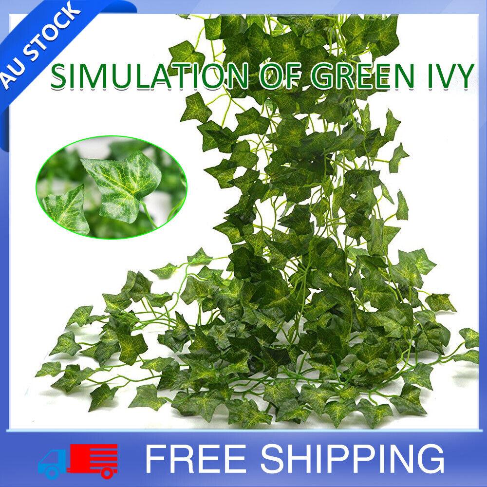 Buy Artificial Ivy Vine Fake Foliage Hanging Leaf Garland Plant Party