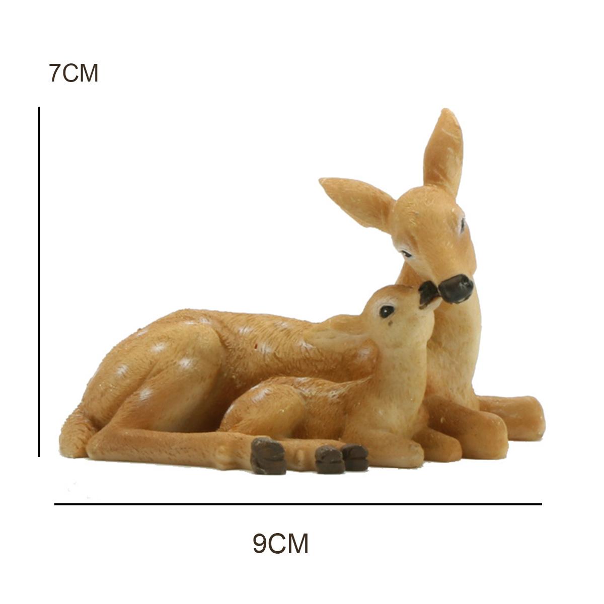 

1 шт. Статуя оленя Фигурки Статуя для двора Садовые украшения Для внутреннего и наружного двора Украшение животного Мини-олененок Индивидуальность Маленький