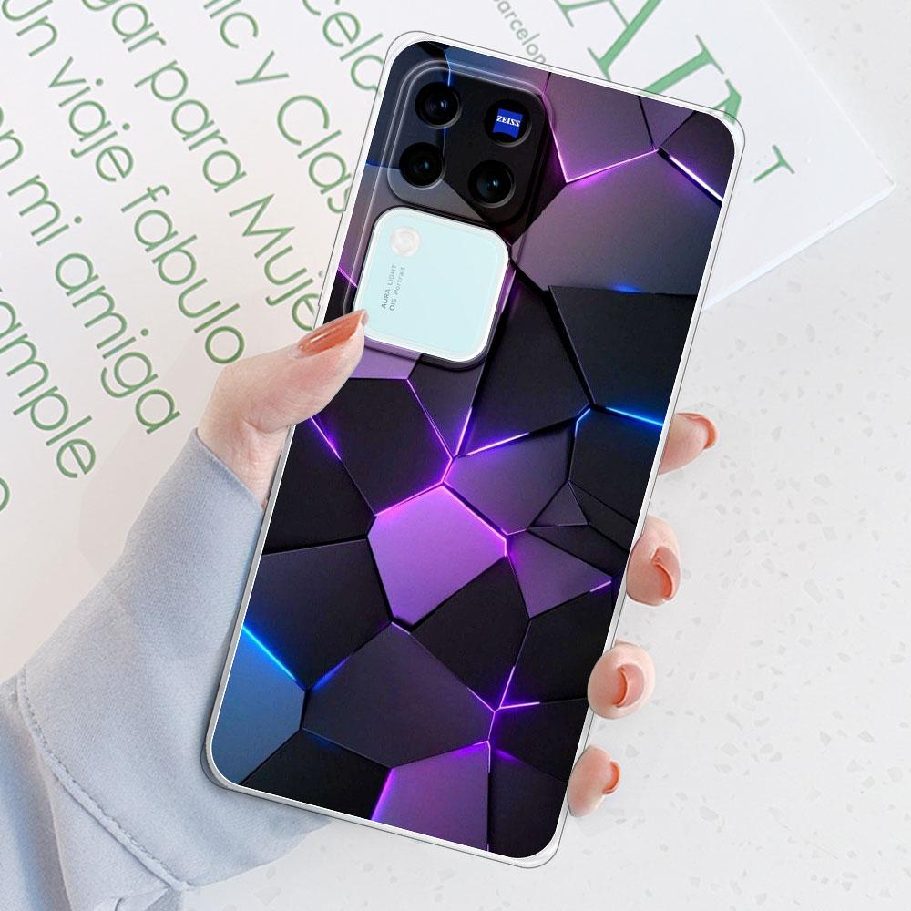 Für Vivo V30 Pro 5G Hülle Rückseite Für Vivo V29 Pro Funda Stoßfeste Klare Weiche Silikon Handyhülle für Vivo V30 V29E TPU Coque