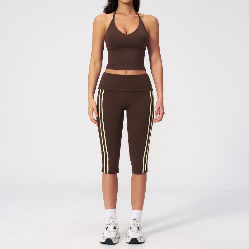 New yoga clothes sports outdoor two-piece set slim back shock-proof yoga clothes set women