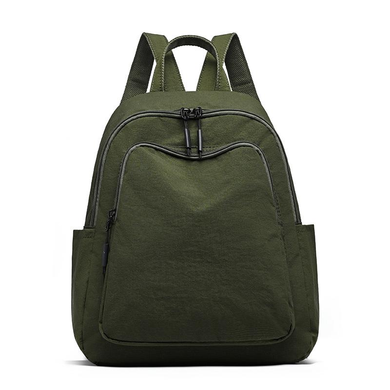 Schoolbag1011 New Simple Casual Backpack Women's Versatile Commuter Large Capacity Backpack Go Out and Play Lightweight Mountaineering Bag