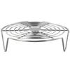 Multipurpose Stainless Steel Steamer Rack for Pot Use with Tray Suitable for Steaming Dumplings Eggs and Grilling