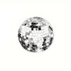 10 Stück Discokugel Festival Feiertag Bar Party Dekoration Kugel Reflektierendes Glas Silberne Kugeln für Hochzeit Geburtstag Dekor Funkelnd