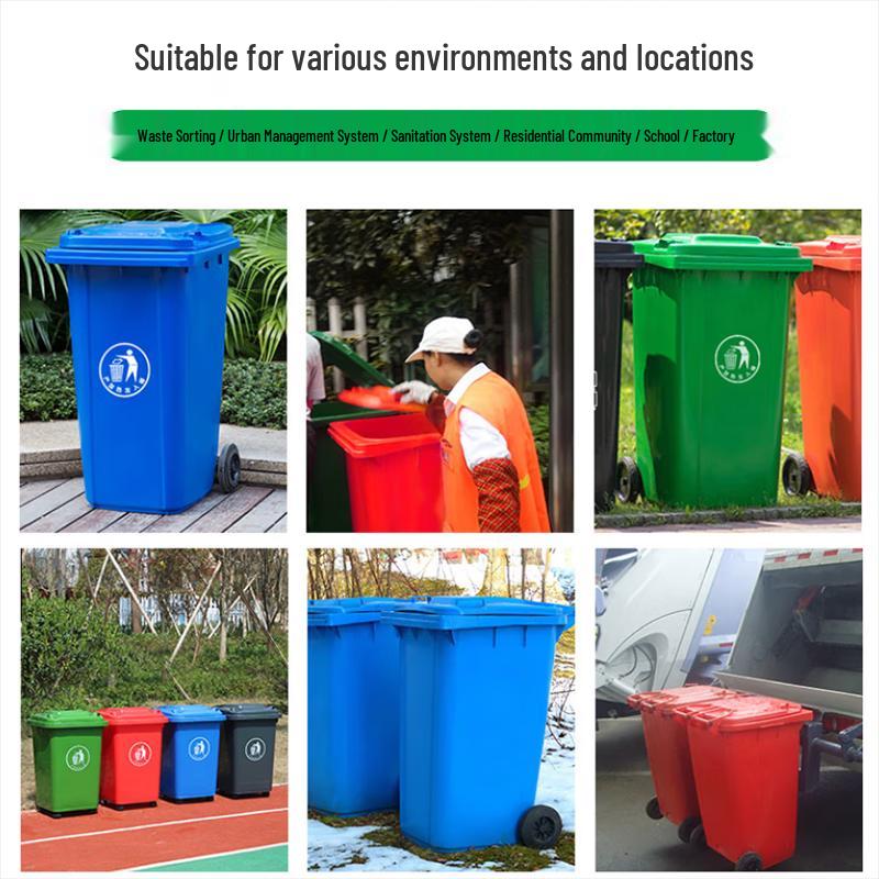 Gongyan Flip-Top Plastic Trash Can