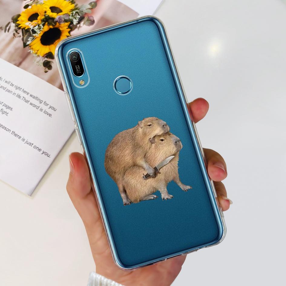 For Huawei Y6 2019 Case Y6 Pro 2019 Back Cover Popular Butterfly Astronaut Soft Silicone Phone Case For Huawei Y6s Y 6 2019 Capa