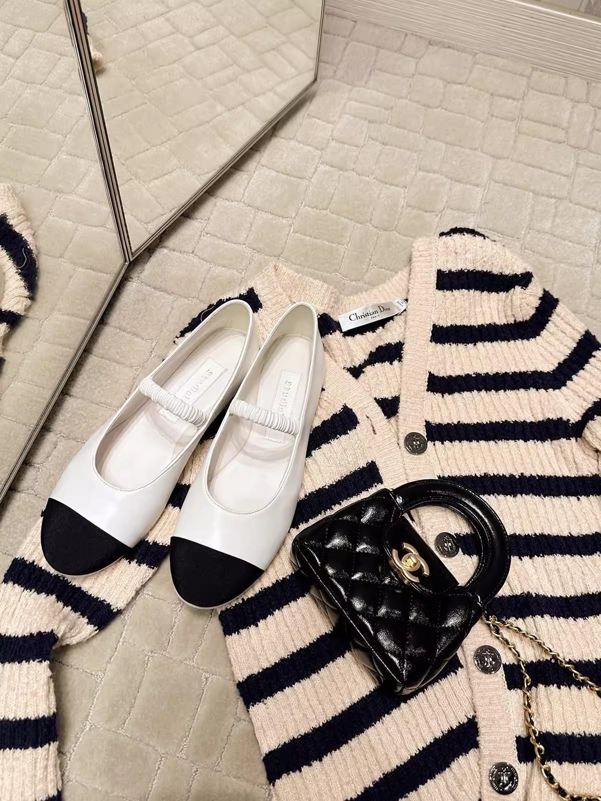 

Cowhide version of grape mother, the same color matching is thin and elastic, with retro leather Mary Jane shoes women s flat shoes 40