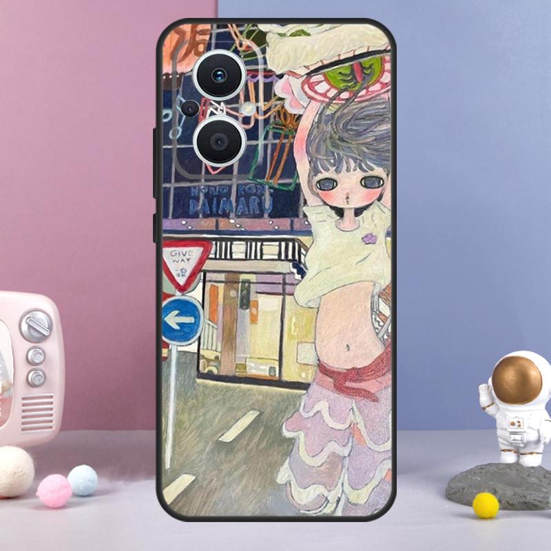 

Мультяшная эстетика Aya Takano Чехол для OPPO Reno 8 Lite 11F 12F 13F 14F 10 11 12 13 14 Pro OPPO Find X9 X5 X6 X8 Pro Чехол OPPO Reno8 Pro