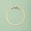 CARLIDANA Fashion Popular Stainless Steel High Quality 18K Gold-Plated Women Exquisite Choker Flat Snake Chain Necklace Jewelry