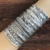 Retro Ethnic Tibetan Silver Bracelet with Elephant Carving - Open Women's Dragon & Phoenix Bangle