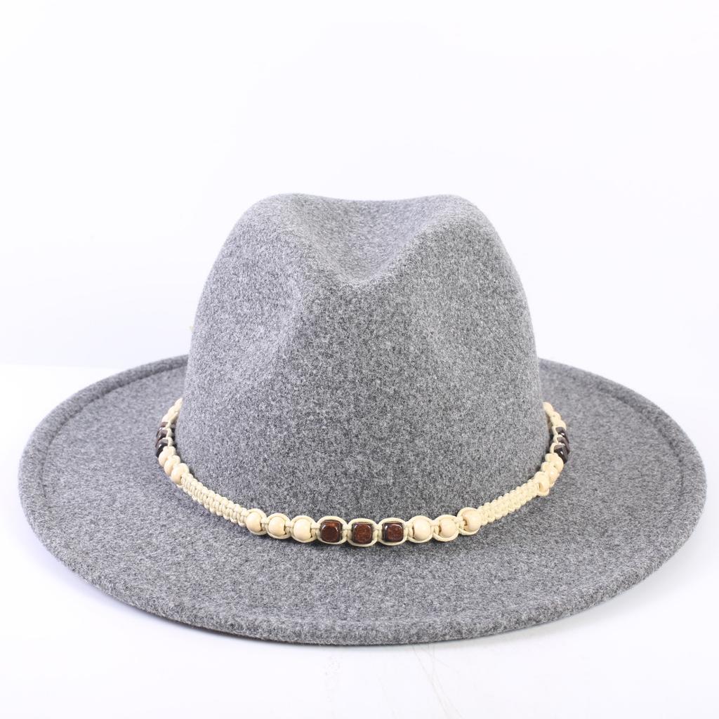 Popular European and American High-end Wool Top Hat, Men's and Women's Fashion Versatile Elegant Top Hat Jazz Hat
