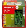 Cheville à quadruple expansion - fischer - sx plus green - 8x40 - matières renouvelables - montage facile