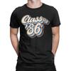 Vintage 1986 Reunion High School Graduation Funny Graphic 100% Cotton T-Shirt Tops Tees For Men
