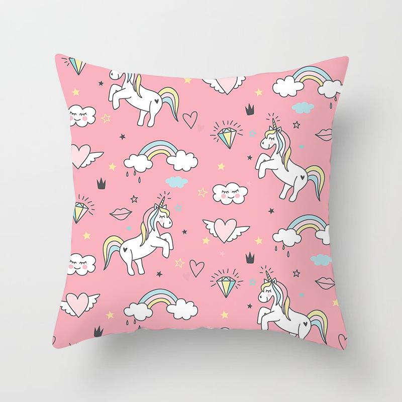 Internet Celebrity Cute Animal Pillow Cover Living Room Sofa Cushion Cover Bedside Pillow Cover