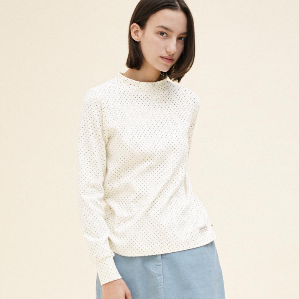 CHIQUITA Half Turtleneck Sweatshirt (Dot Napping) Ivory 244603Oiv