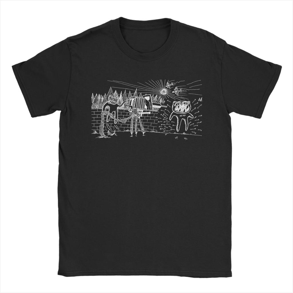 Funny Radioheads DESPOT T-Shirt Men Round Collar Pure Cotton T Shirts Short Sleeve Tees Summer Tops