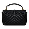 Saint Laurent College Mini Chain Bag Noir Women Bags Black 779430-DZH07-1000