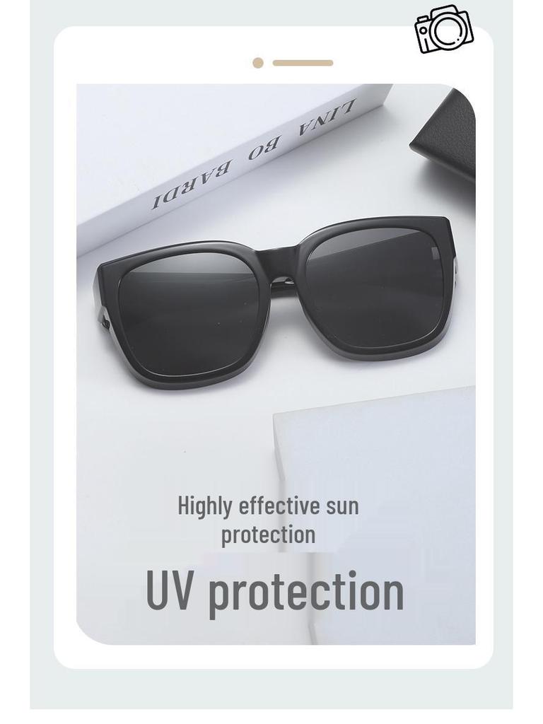 TR Polarized Cycling Glasses: Dual-use Myopia Clip-on, Fashionable Photochromic Sunglasses