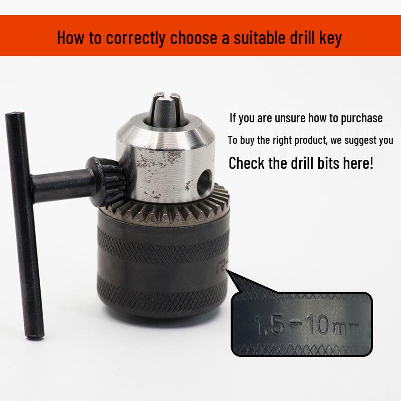 Electric Drill Chuck Wrench Key for 10/13/16mm Handheld and Bench Drills
