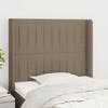 Vidaxl Wingback Headboard, Taupe, 103X16X118/128 Cm, Fabric