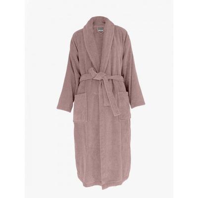Shawl Collar Bathrobe Terry Cotton 380 Gr/m² "Naïa" Vent Du Sud - Pink - Size M
