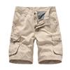 Men's Summer Embroidered Straight-Leg Workwear Shorts - Breathable Loose Fit, Plus Size