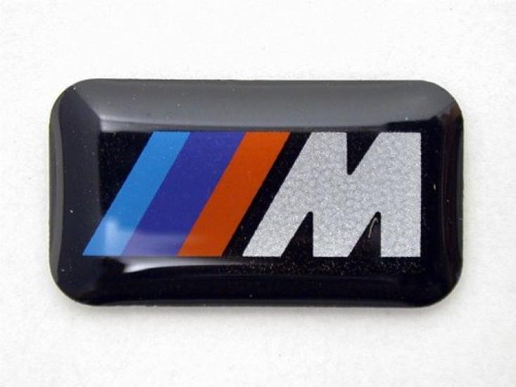 BMW M Sport Wheel Emblem Badge of Sticker Decal // (Set 4)
