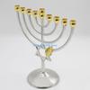 090D Hanukkah Stand Festive Celebration Holder 9 Branch Stand Electroplating For Home Church Decor
