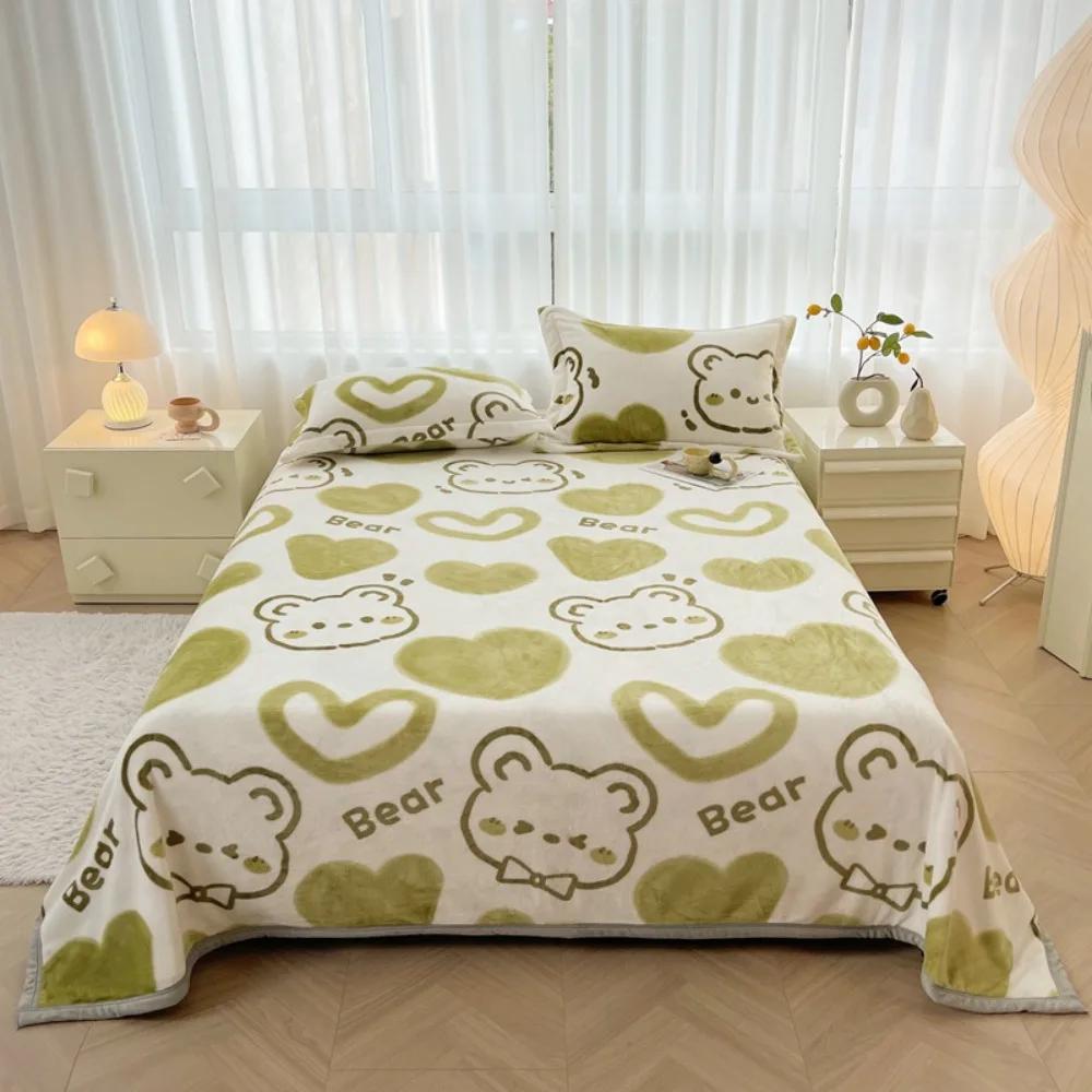 

Одеяло из норки фланель с мягким ворсом одеяло для спальни утолщенная фланелевая простыня подарок одеяло с кондиционером