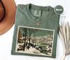Hunters In The Snow Comfort Colors Shirt, Pieter Bruegel Painting T-shirt, Bruegel Winter Tee, Renaissance Art, Famous Painting Gift