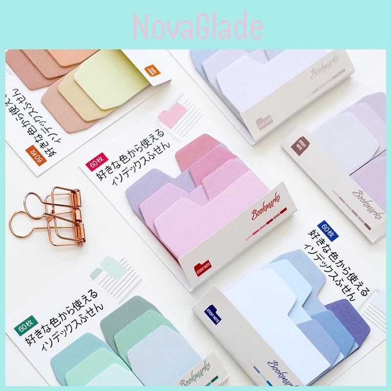 Eye-catching Gradient Sticky Notepad Paper Tabs For Creative Diy Messages