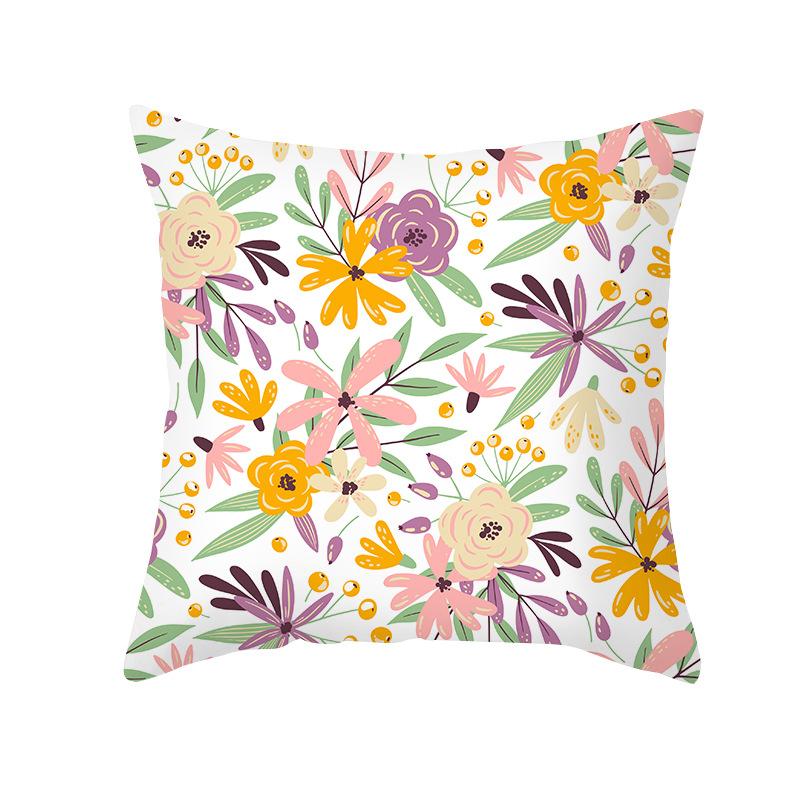 New Mother's Day Printed Pillow Cover Peach Skin Home Sofa Decoration Pillow Bedroom Cushion Pillow Cover