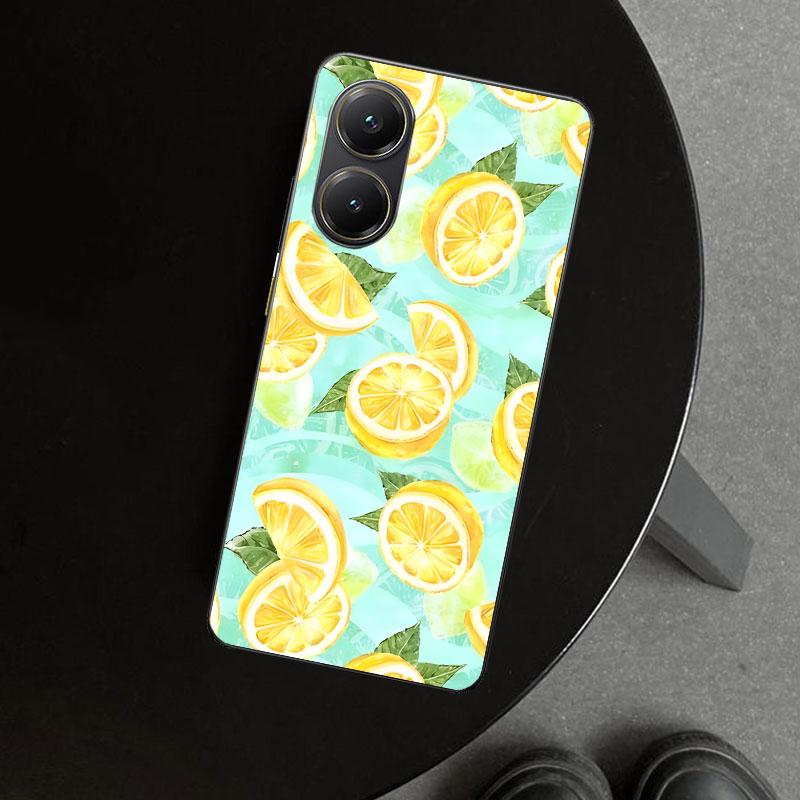 Summer Fruits Lemon Phone Case Cover for Xiaomi Poco X6 X5 X7 Pro F7 Ultra Redmi 15C 15 13C 13 12C 12 10C 10 10A 9C 9A 9T 9 Coqu
