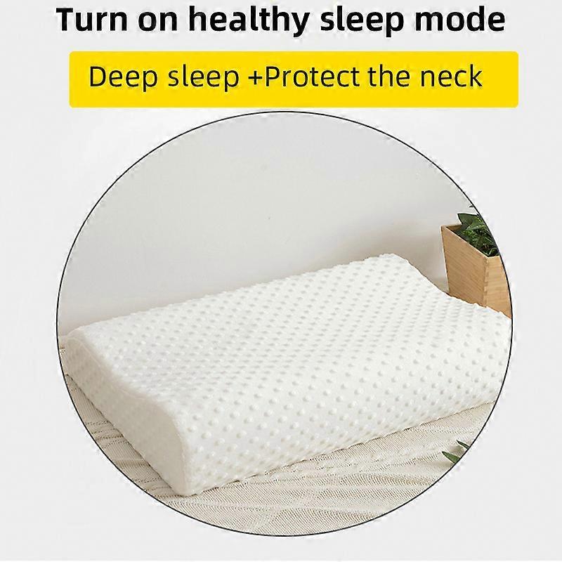 Slow Rebound Memory Foam Pillow Ultra-Quiet Adjustable Ergonomic Neck Support Pillow for Pressure Relief and Better Sleep