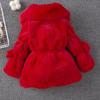 Children's Girls Autumn Winter Woolen Sweater Children's Collar Fur Ball Thick Jacket