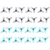 32pcs 31mm 3-Blade Props with 1.0 Mm Shaft Micro Whoop Drone Propellers for Tiny Whoop FPV Racing Whoop Like iFlight A65 Quadcopter(Grey and