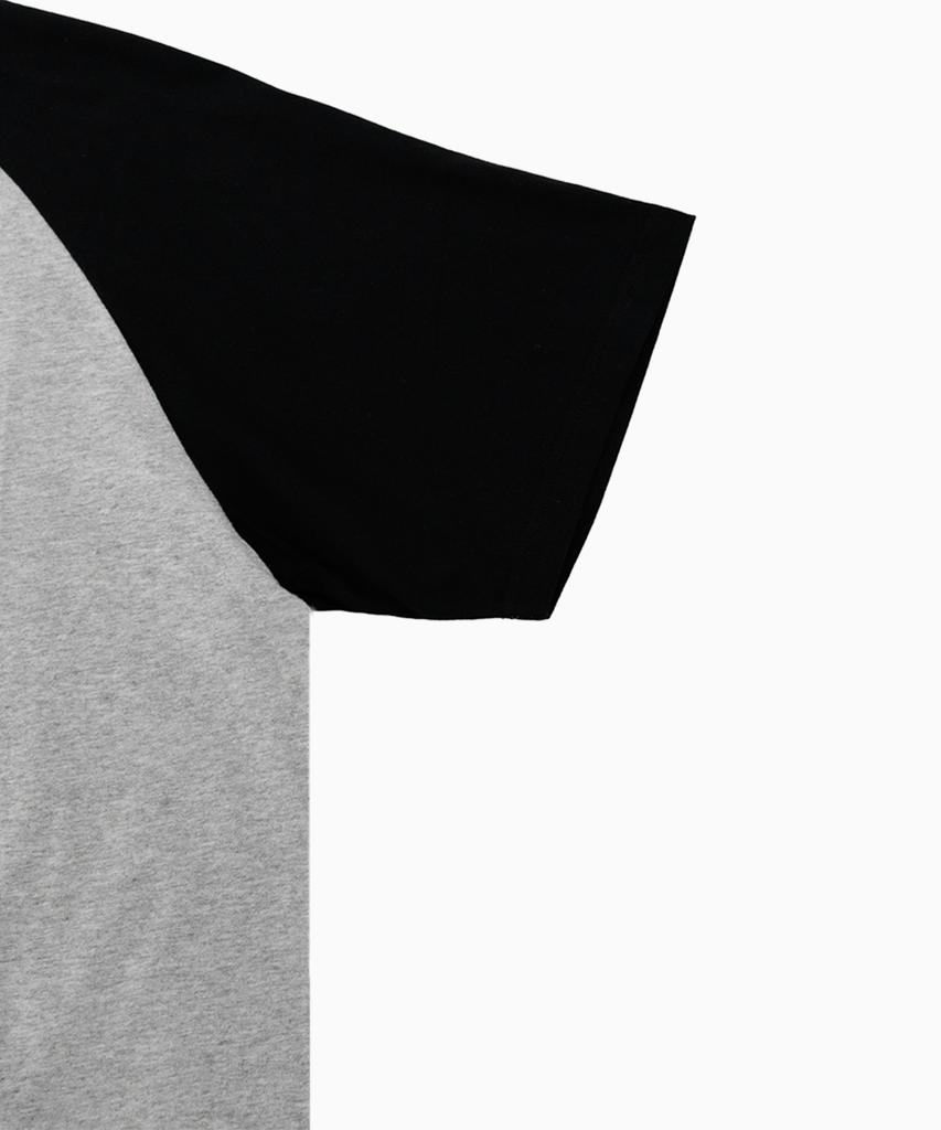 Peulonteuakaibeulaeb Frt Heavyweight Raglan Short Sleeve T-Shirt [Melange Grey]